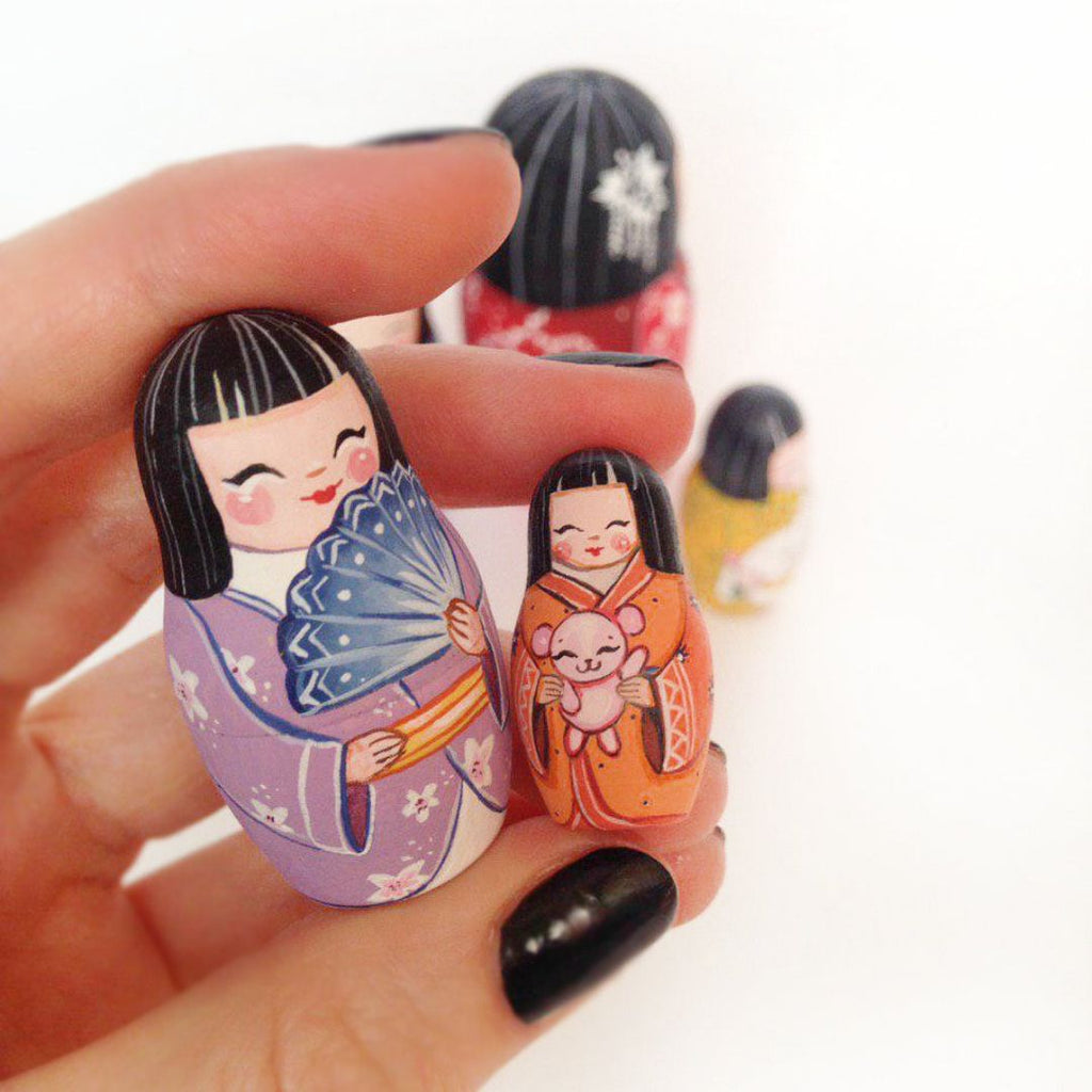 Japanese - 5 Set Russian Dolls