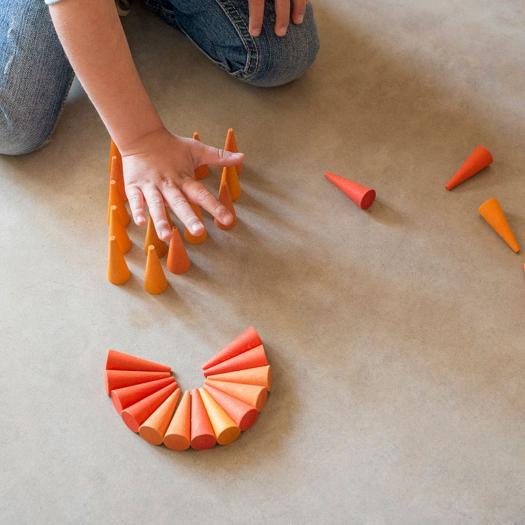 Grapat Mandala - Orange Cones