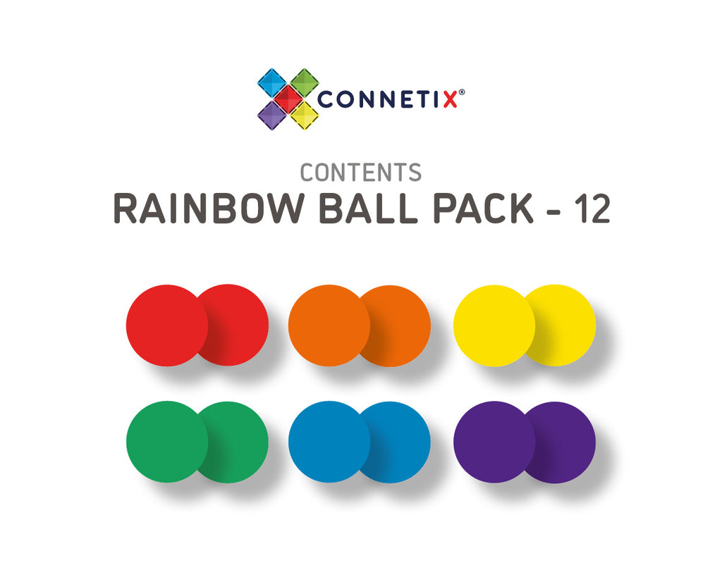 12pc Rainbow Replacement Ball Pack