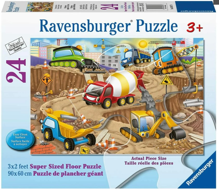 Ravensburger Construction Fun 24 Piece Super Sized Floor Puzzle