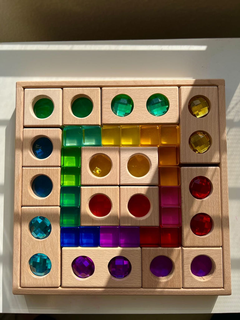 Lux Mosaic & Cubes Blocks by Sensory Workshop