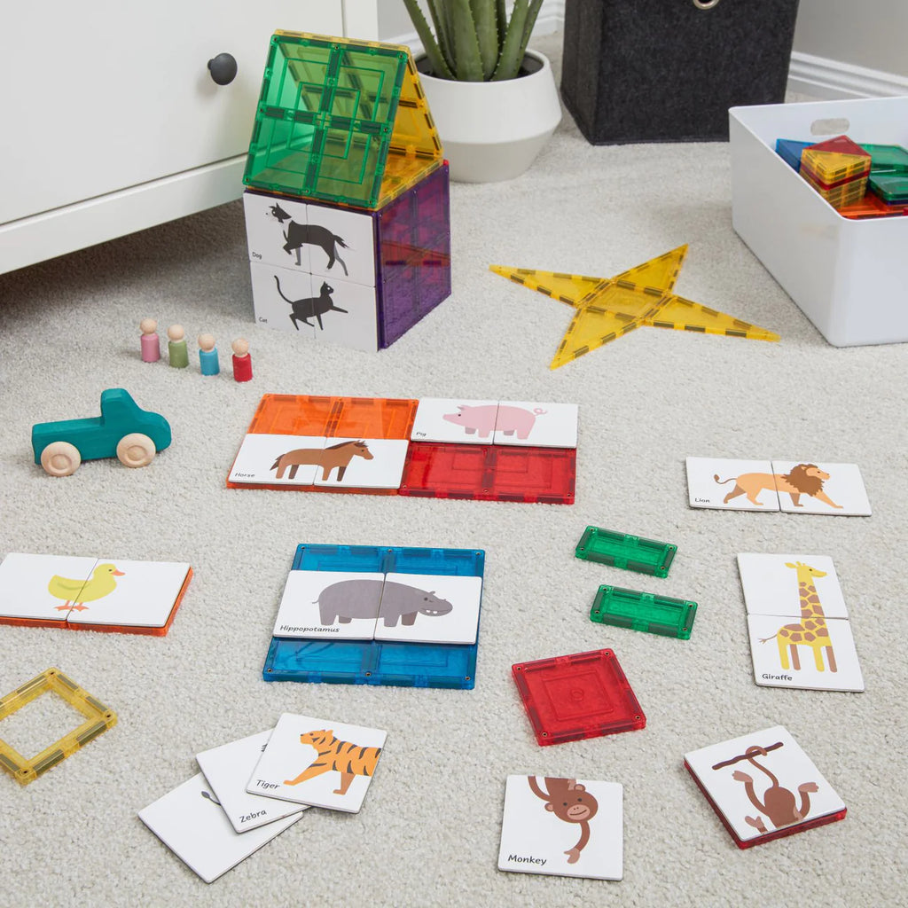 Learn & Grow Magnetic Tile Topper - Animal Pack