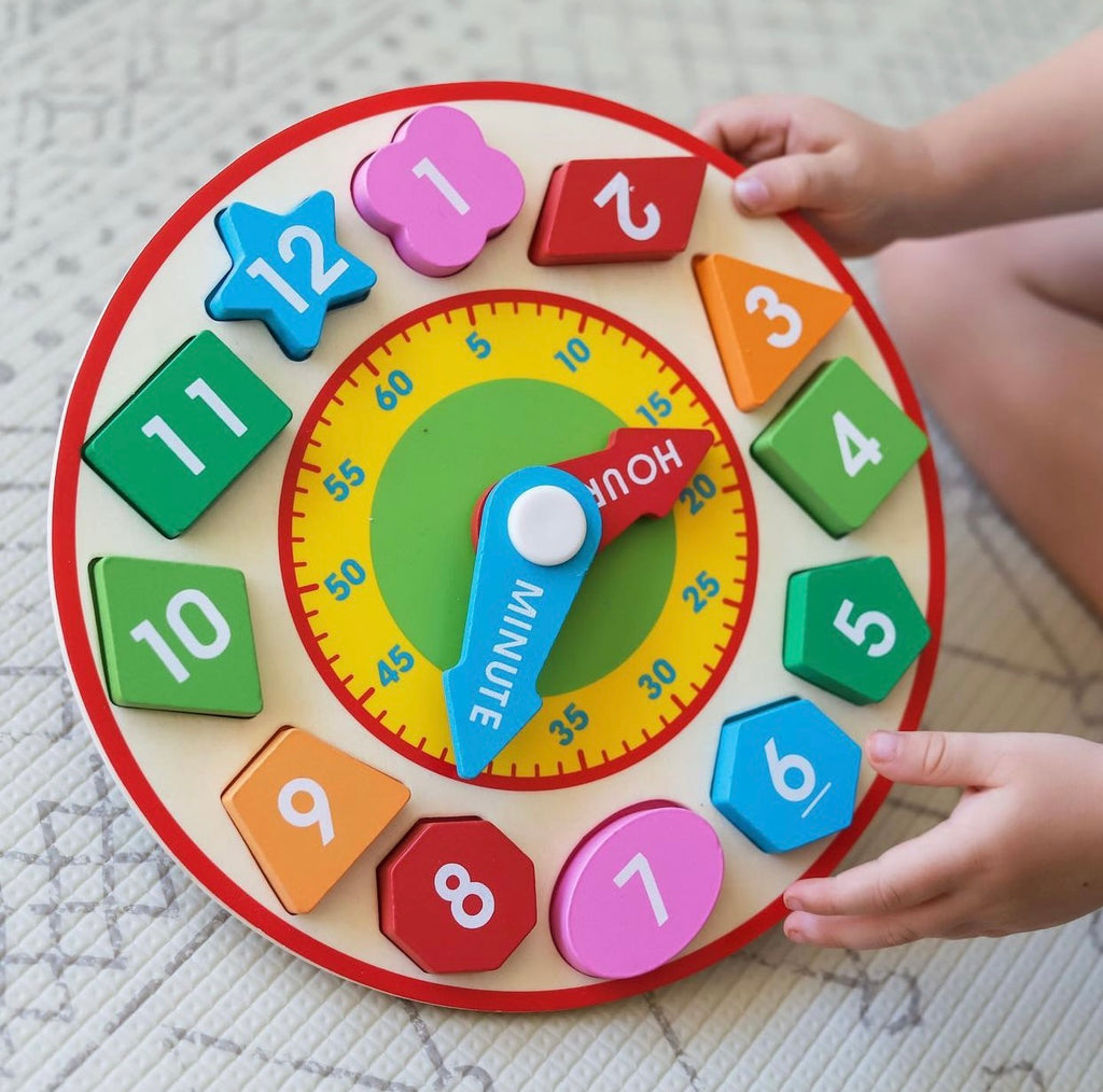 Melissa & Doug - Wooden Shape Sorting Clock