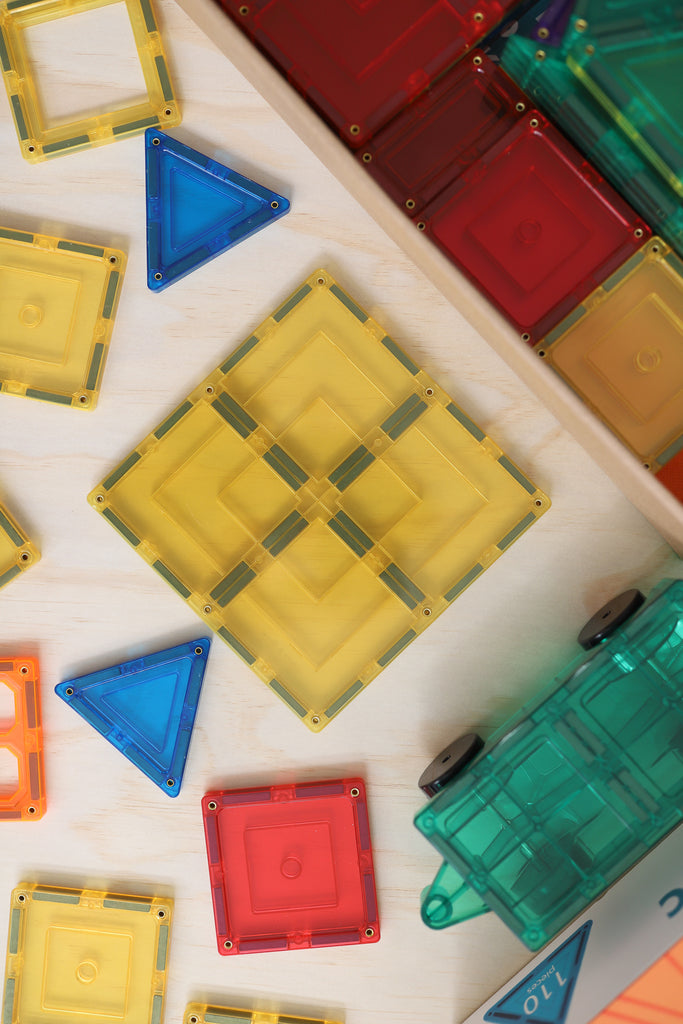 Learn & Grow Magnetic Tiles - 110 piece set - New Design