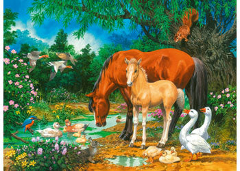 Ravensburger - Ponies at the Pond Puzzle 100pc