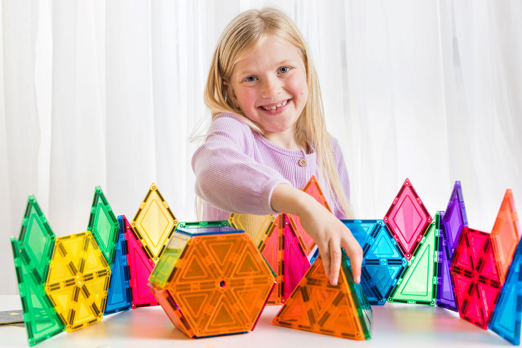 Learn & Grow Magnetic Tiles - Geometry Pack (36 Piece)