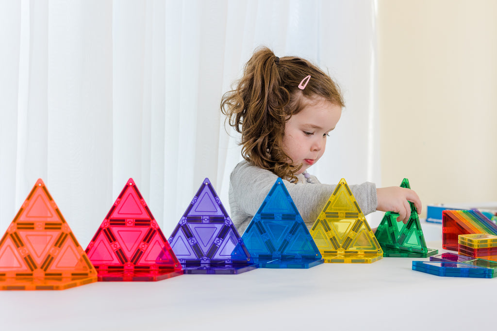 Learn & Grow Magnetic Tiles - Geometry Pack (36 Piece)
