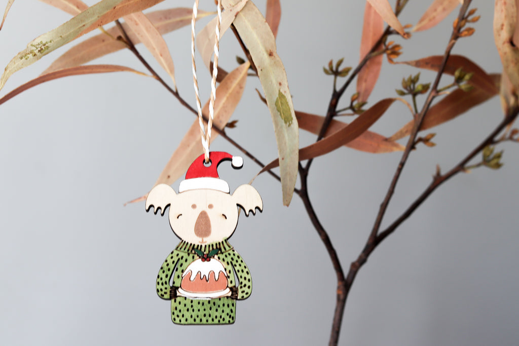 Aussie Christmas Decorations - Set of 4