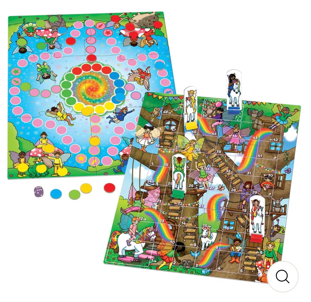 Orchard Toys - Fairy Snakes & Ladders & Ludo