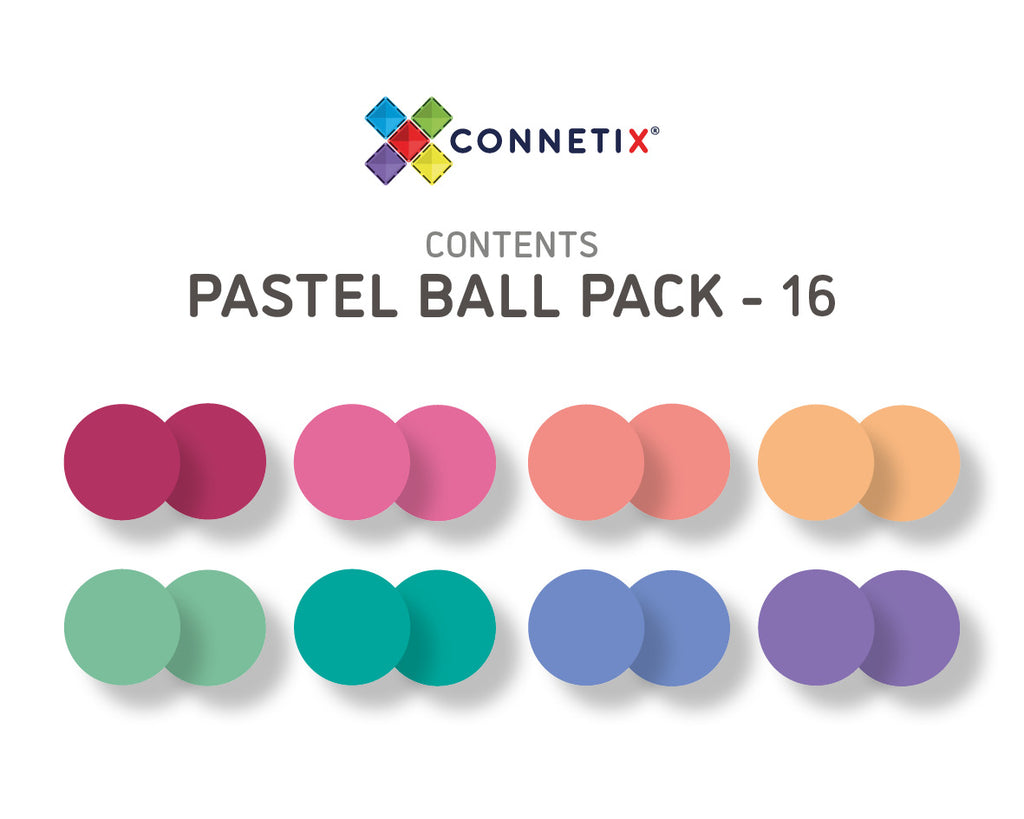 16 Pc Pastel Replacement Ball Pack