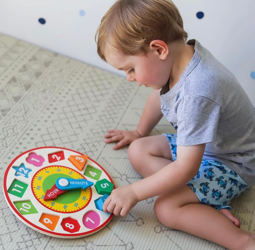 Melissa & Doug - Wooden Shape Sorting Clock